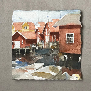 "Båthamn" - Original painting
